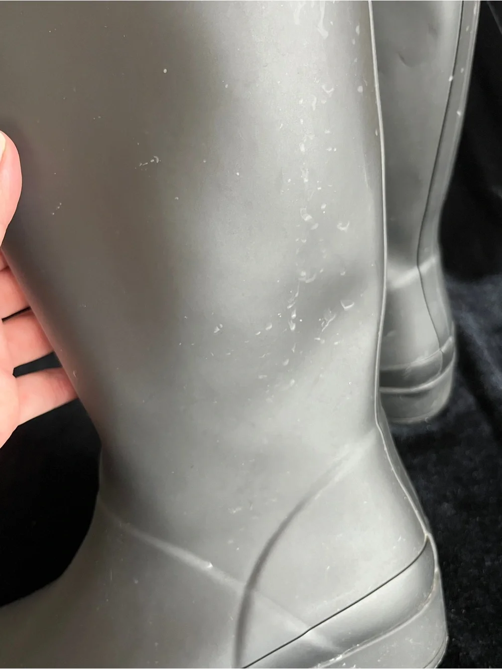 HUNTER Women's PLAY Tall Rain Boots Black Sz 8